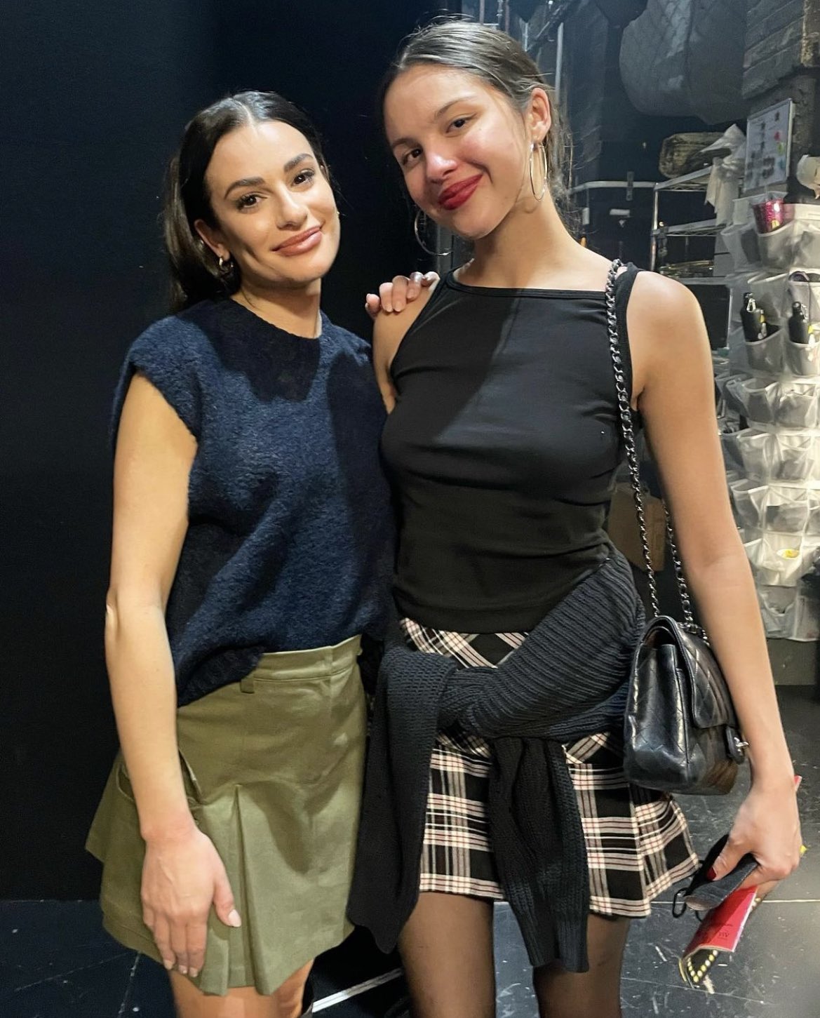 Pop Crave on X: Lea Michele shares new photo with Olivia Rodrigo, who came  to see her perform in #FunnyGirl last night.  / X