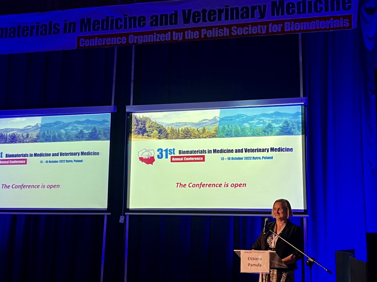 Patrycja_DP's tweet photo. The 31st Annual Conference of the Polish Society for Biomaterials has just begun. This year we celebrate 25 years of the Engineering of Biomaterials Journal! Join our competition by submitting the paper in 2022 and win free admission to PSB conf next year! https://t.co/9dLlQrUKqM https://t.co/lBkPOnT2qU