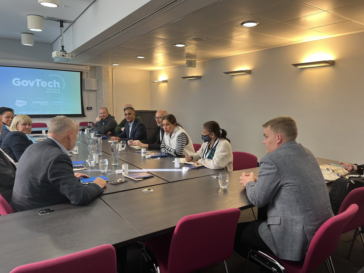 DigiGovExpo's tweet image. The team at @okta host their exclusive roundtable in Wordsworth on accelerating digital transformation - start with identity &amp;amp; optimise everywhere - some great discussions taking place! #GovTech22