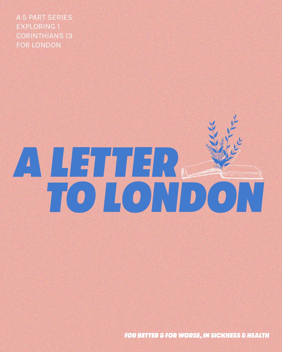 Do we dare to be a church which makes a commitment to London – to be there for better, for worse, for richer, for poorer, in sickness and in health, to love and to cherish our city? Coming this Sunday, this new five-part sermon series aspires to be HTB’s (love) letter to London.