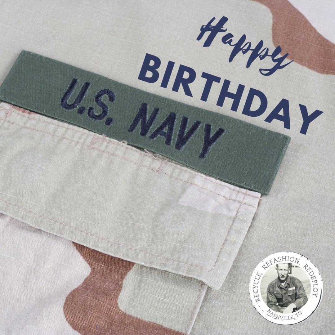 To all who served and continue to serve in the United States Navy, a heartfelt thank you for your service and Happy Birthday!🎂⚓️  #navybirthday #WearableGratitude <a href="/USNavy/">U.S. Navy</a>