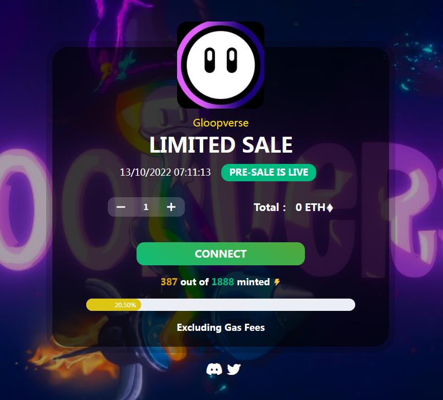 Gloopversenft's tweet image. We&apos;re working with our partners on the best timing to announce📢

🎁 We&apos;re giving away 300 WL spots🎁

🚀 WL=freemint 🚀

🎉Claim your collab spot below🎉
 (only 300 NFTs on Twitter members)

🔗gloopverse.top

#NFTGiveaway   #Giveaway  #Airdrop #FreeMint