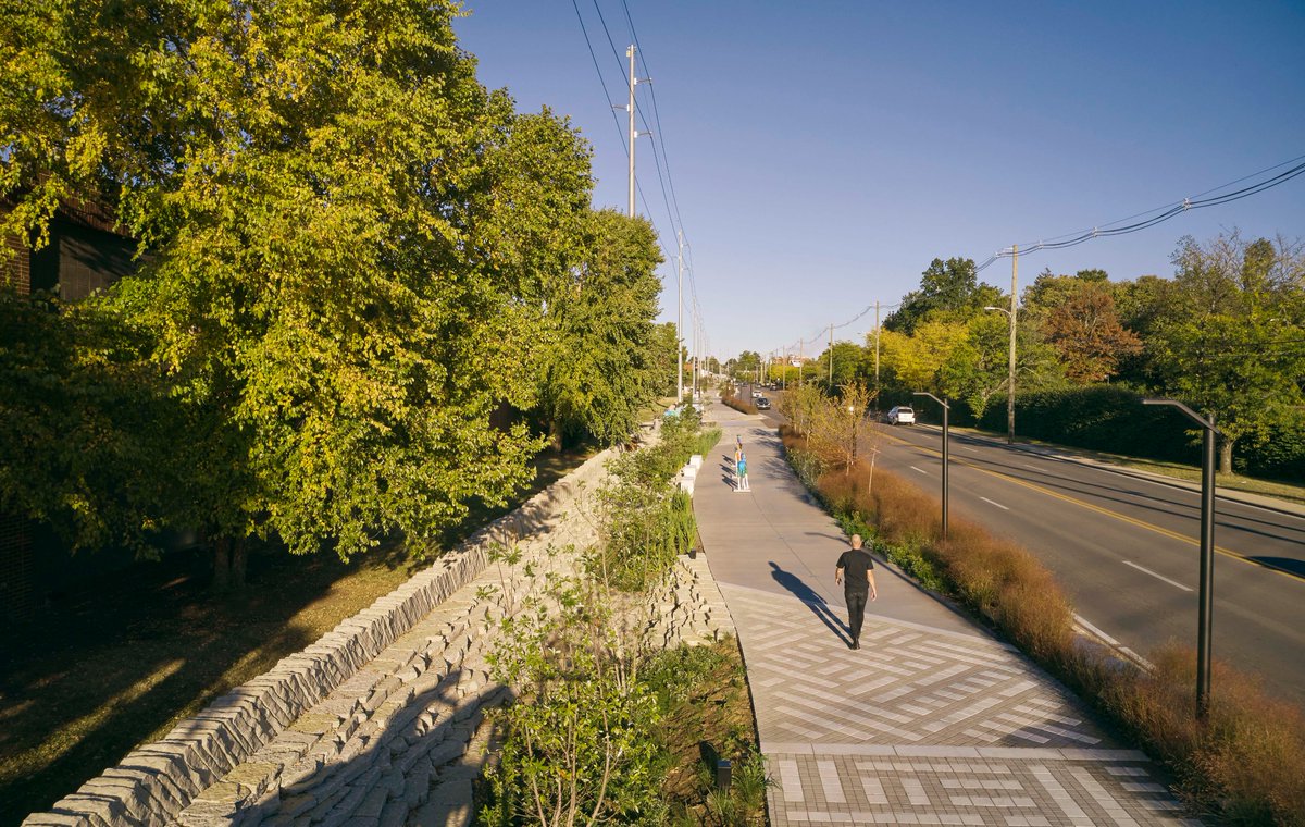 SCAPE (@scape_studio) on Twitter photo The design, led by SCAPE since 2013 with a large team including <a href="/gresham_smith/">Gresham Smith</a>, is deeply inspired by the karst geology and native Bluegrass landscapes found across central Kentucky—interpreted through water features, dry-stacked limestone walls, and paving details. The design, led by SCAPE since 2013 with a large team including <a href="/gresham_smith/">Gresham Smith</a>, is deeply inspired by the karst geology and native Bluegrass landscapes found across central Kentucky—interpreted through water features, dry-stacked limestone walls, and paving details.