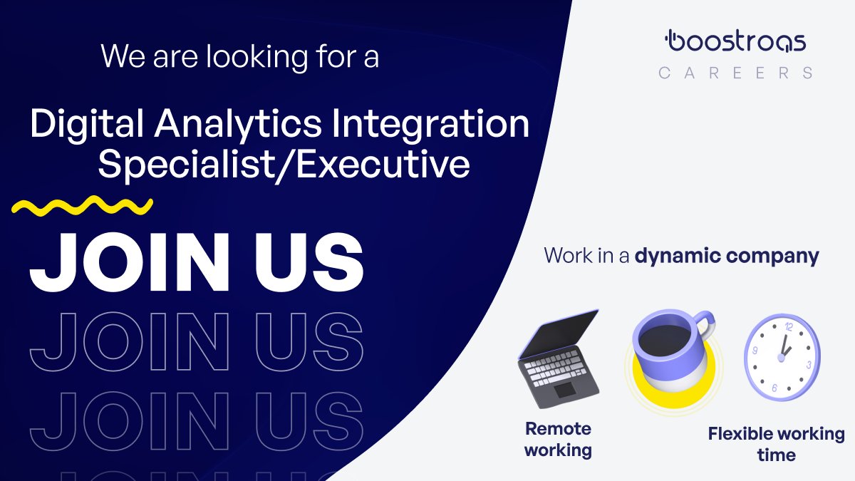 We are looking for a teammate who is very passionate about research and questioning and doesn’t mind getting hands-dirty figuring things out.🔎👀 Being known for the master of tools such as GTM, Google #Analytics and #Datastudio is a must. 🤓 Apply now: boostroas.studio/nos