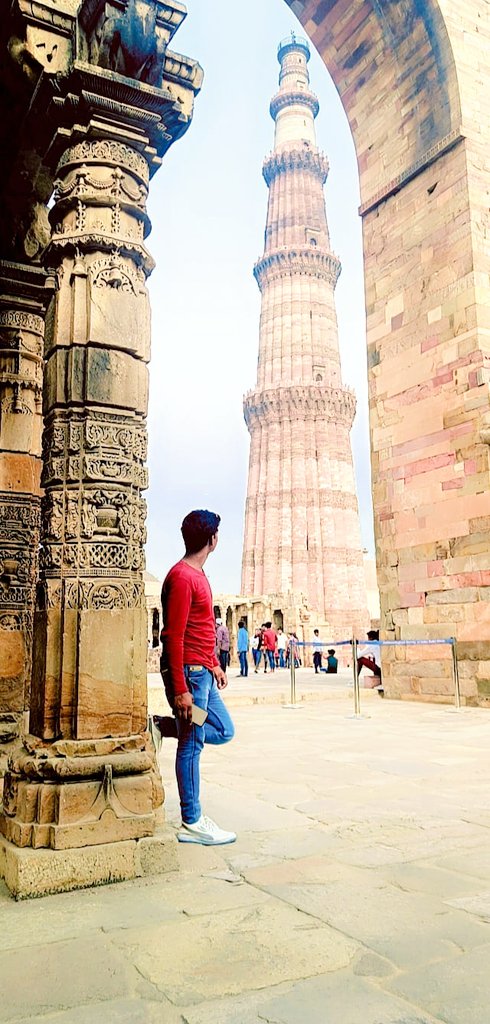 Spending a few moments on #Qutub #Minar today