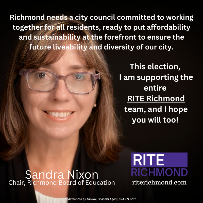 RITERichmond's tweet photo. Vote the #RITE way on Oct.15th!
Independent Voices on City Council serving You, not special interests! #carolday #johnroston #michaelwolfe #lauragillanders #jeromedickey
#rmdelxn #richmondbc #riterichmond #thinkdifferent https://t.co/bEVClutxAS