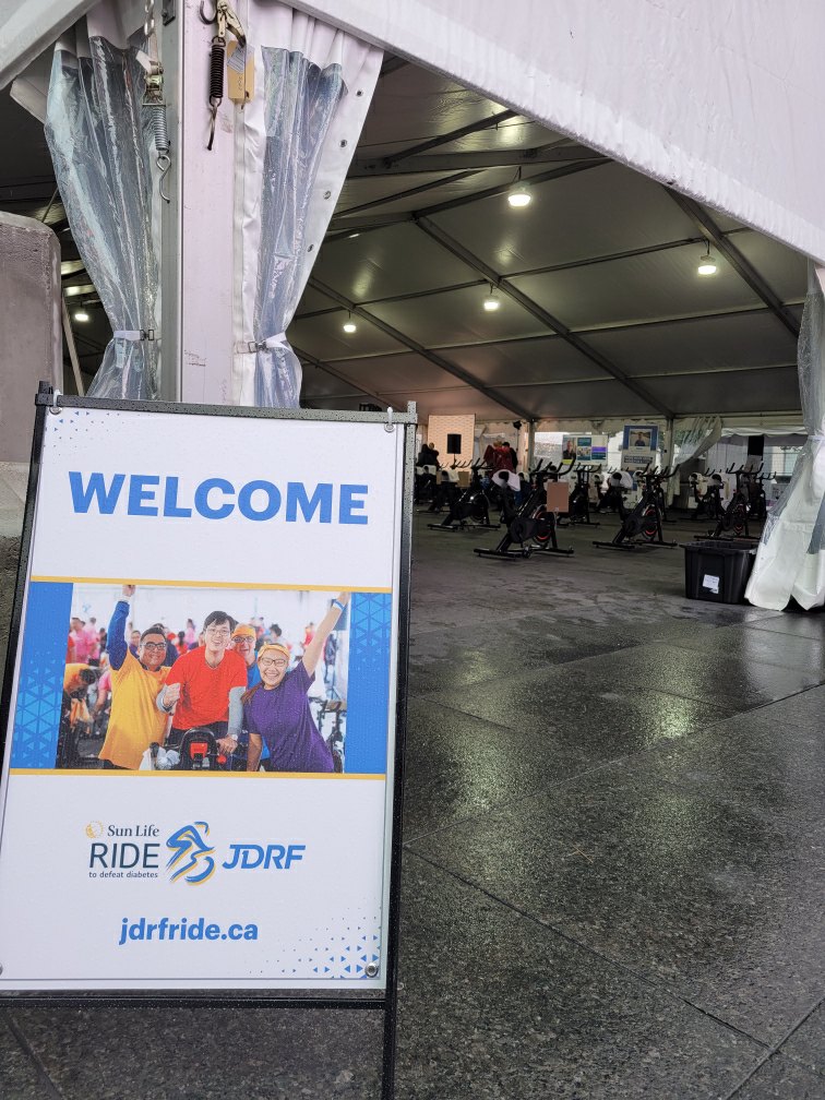 BT1D_CA's tweet photo. Today's the day Toronto! Today we move work aside and move for a cure for type 1 diabetes ππ Set-up is complete and we can't to see everyone in person today at Yonge/Dundas Square for the Sun Life Ride to Defeat Diabetes for JDRF!
#SunLifeRide #JDRFRide https://t.co/Q00tdOaGBY