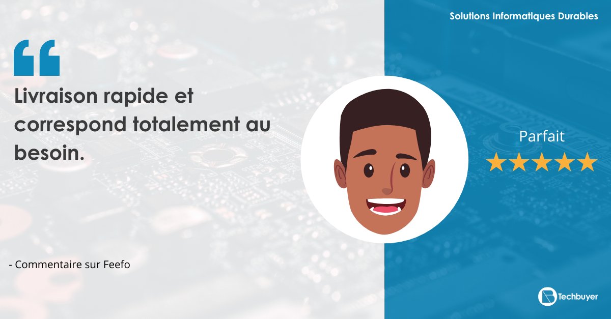 TechbuyerFR's tweet photo. 👉 Nos notes et avis sont notre meilleure publicité.
Nous apprécions chaque commentaire et chaque retour que nous recevons. 
🎉 Découvrez pourquoi nos clients nous apprécient et contactez-nous pour en savoir plus : https://t.co/41satWKAgG
#ServiceClient #Avis #InformatiqueDurable https://t.co/tW1vJZPyEy