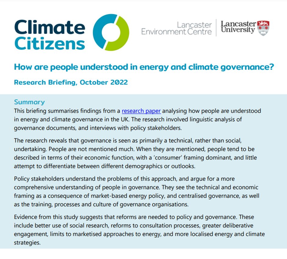 Climate strategies need to work for people. But how does government actually think about us humans? Research I’ve just published shows that official government strategies on climate barely mention people at all. A thread & summary briefing (1/8) climatecitizens.org.uk/wp-content/upl…