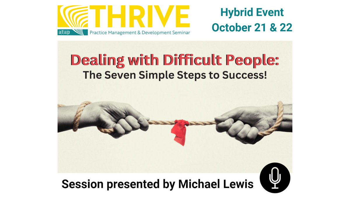 Presented by Michael Lewis michaellewistraining.ca Learn more about this and all our sessions atapcanada.org/site/fall-2022…