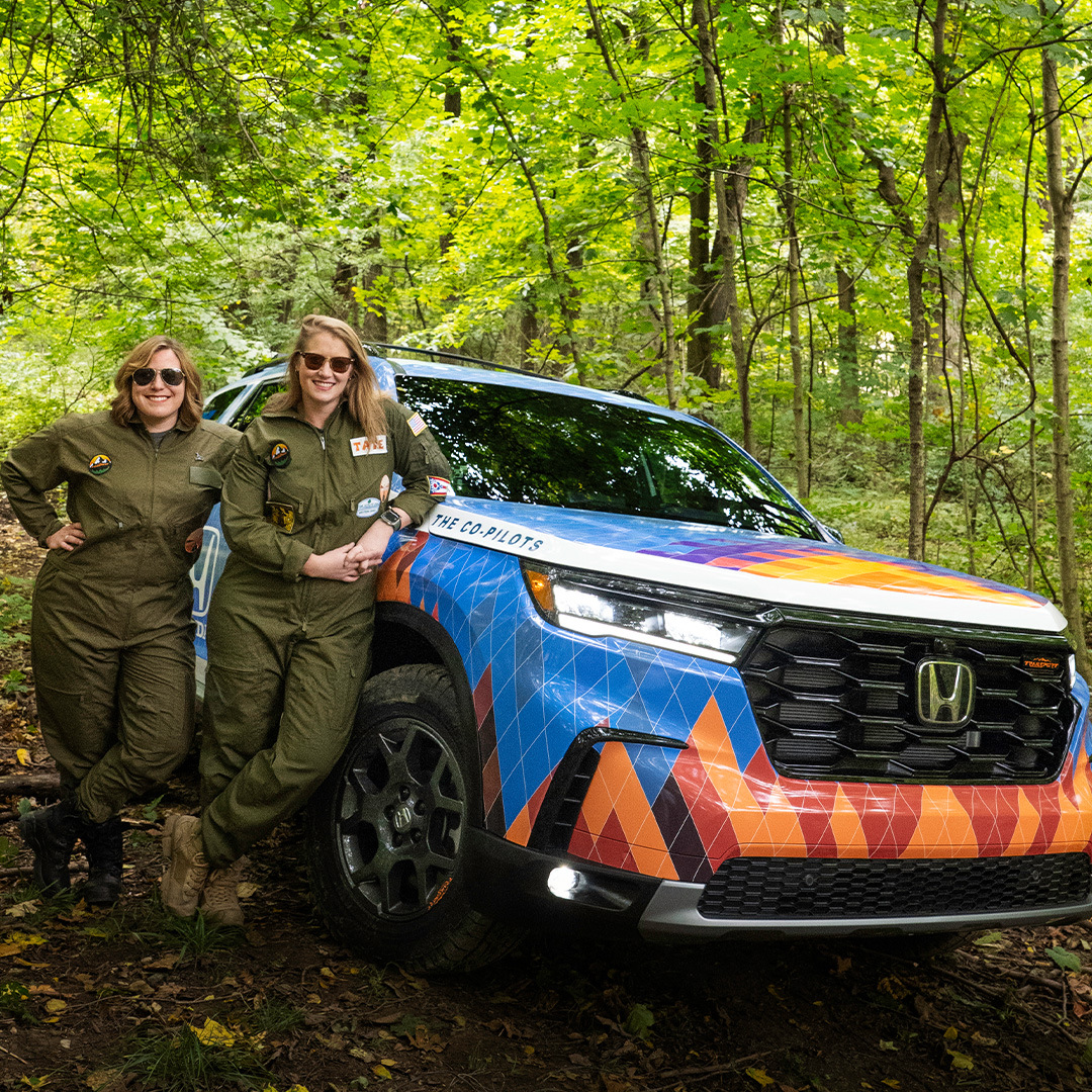 Our most rugged SUV yet is all set to take on #RebelleRally. #HondaPilot Trailsport available now at Ralph Honda!