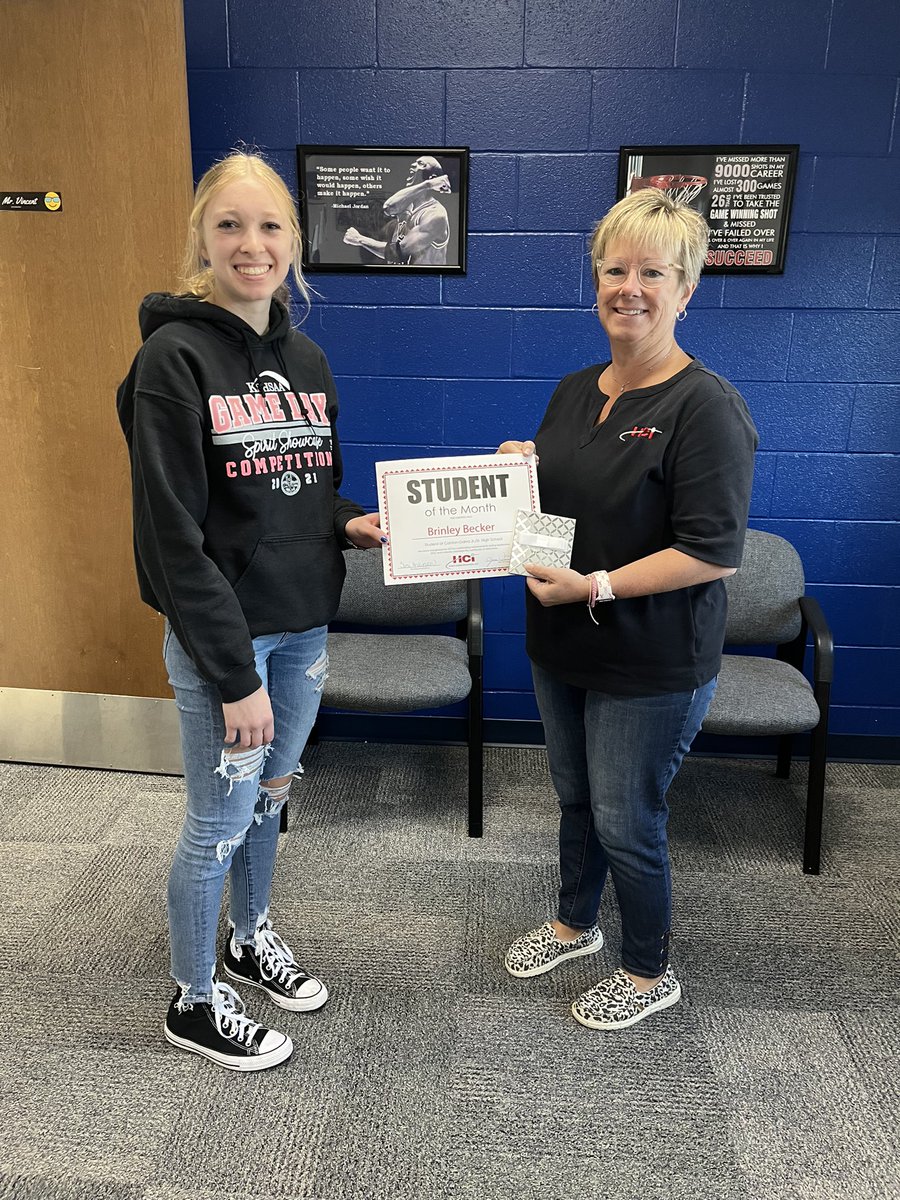 CGBroadcasting's tweet photo. Eagles of the Month for October. Brinkley Becker and London Dietrich. https://t.co/GJBDOxF450