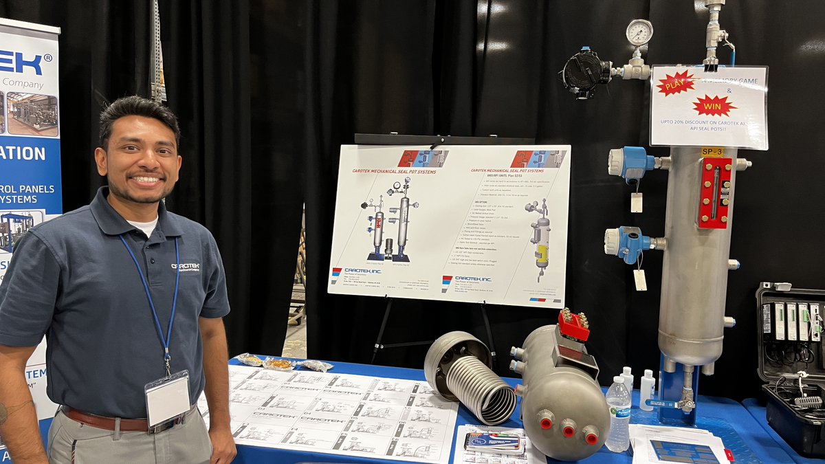 CarotekInc's tweet photo. Day 1 of #CarotekPSS was amazing!  Who’s ready for day 2? 🦾 #CarotekPSS #Instrumentation #Pumps #Valves https://t.co/zSsW7s27Ue
