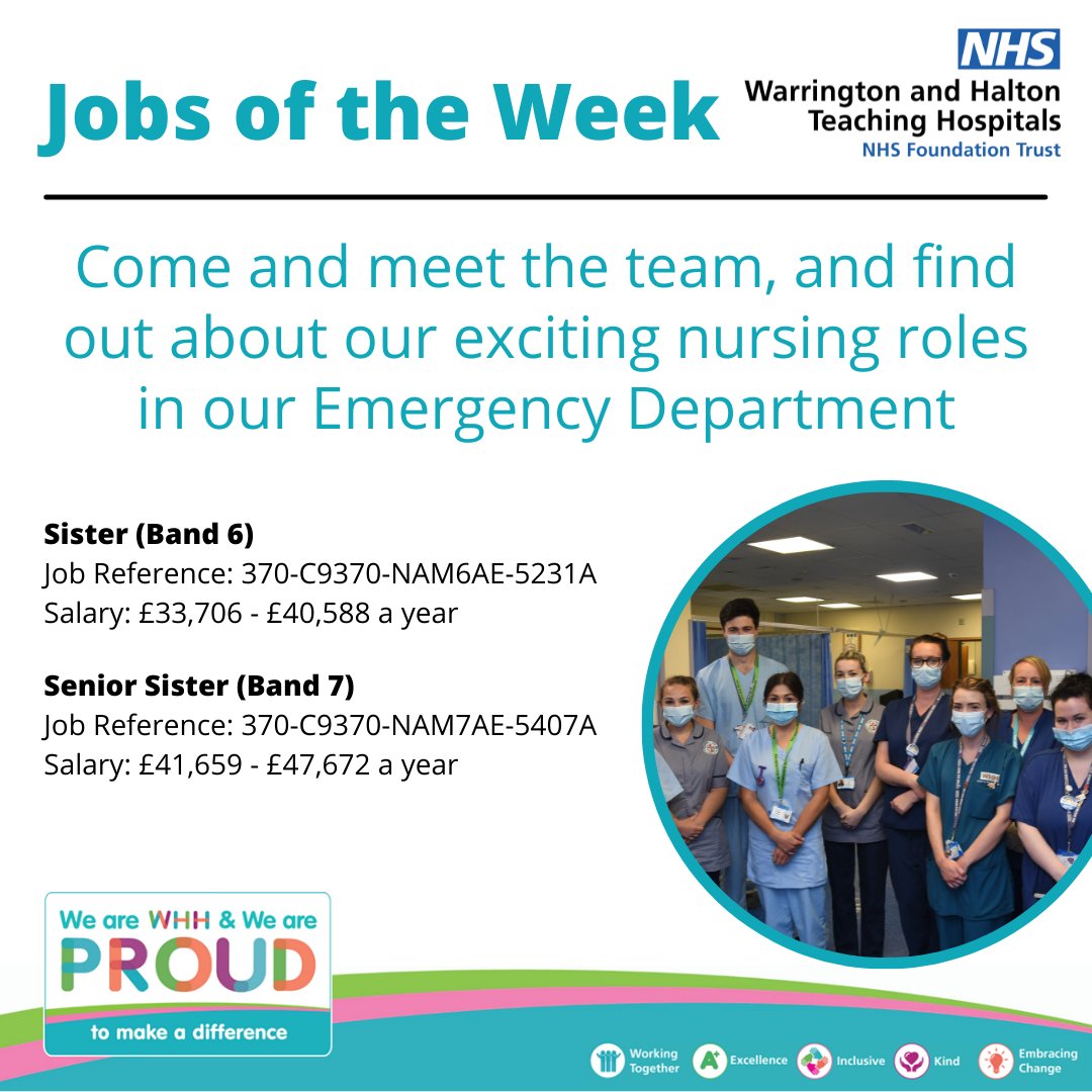 NorthCandMNHS's tweet photo. 💼Jobs of the week 💼

We have some exciting opportunities in our Emergency Department.

Our Emergency Care Team is waiting to meet you and tell you more about the opportunities we have available!

👉 To find out more information  - https://t.co/g69Cx3n7BA https://t.co/9ssWtOE6gp