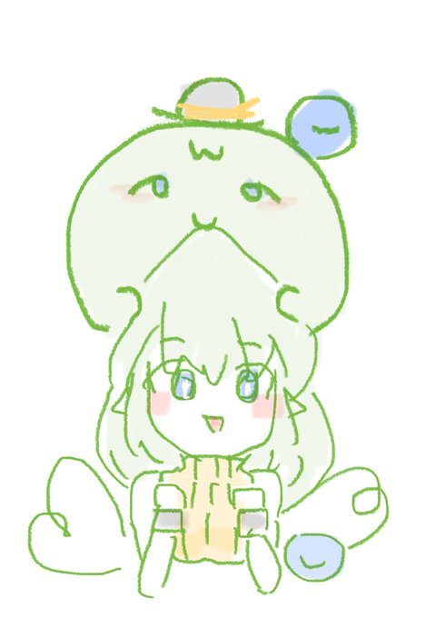 こいし、まるいいきものに頭を吸いつかせるのはやめなさい 