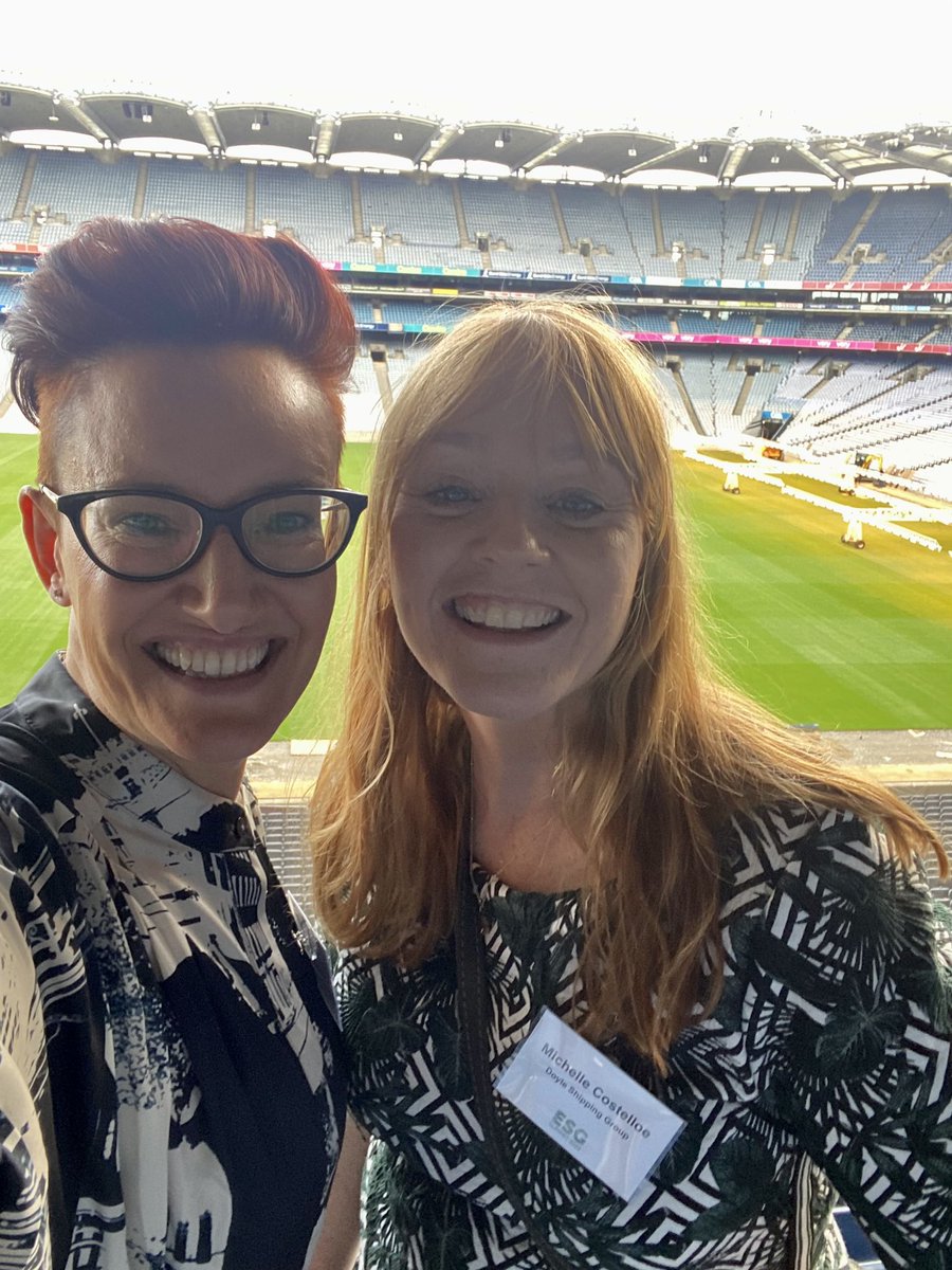 It was lovely to meet Michelle Costelloe, Sustainability Manager at <a href="/DoyleShipping/">Doyle Shipping Group</a>  at @ESGSummit22 today. 

DSG are one of our partners on our REISS Priming Project - Bridging the Gap Between Social &amp; Commerial Enterprises!