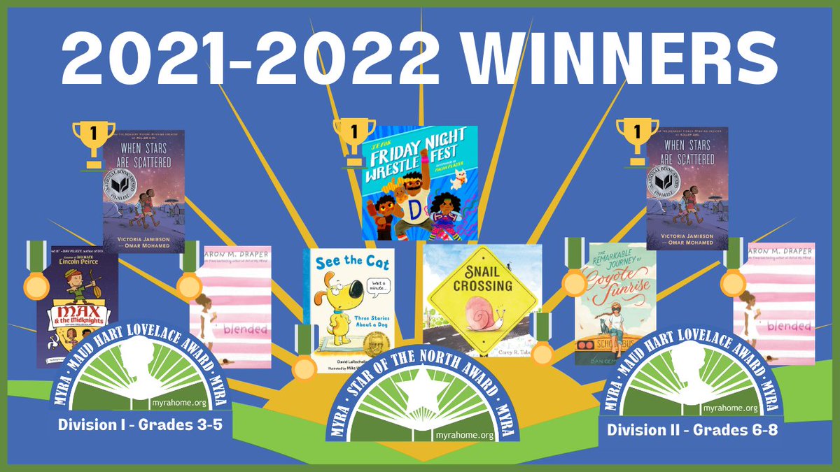 11/5, 2pm Come to the Rondo Library in St Paul to celebrate 2022 MHL and SOTN winners! Meet authors/Illustrators of our winners: Jenny Fox (Friday Night Wrestle Fest) and Vikki Jamieson & Omar Mohamed (When Stars Are Scattered). Snacks, Prizes, Activities, Books & More!