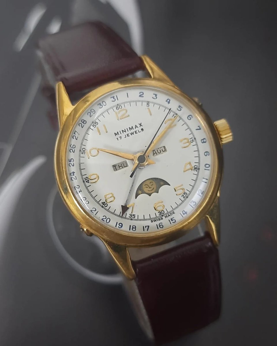wrist_men's tweet photo. Pre-Owned Minimax Triple Calendar Moon phase Midsize Wristwatch
Pls WhatsApp for more information  6262004242
#minimaxwatch #triplecalendar #moonphases #manualwinding #vintagecollector #watchfam #watchlovers #fashionvintage #instapost #preownedwatches #watchaddicts #wristwatch https://t.co/ALzUUMitF1
