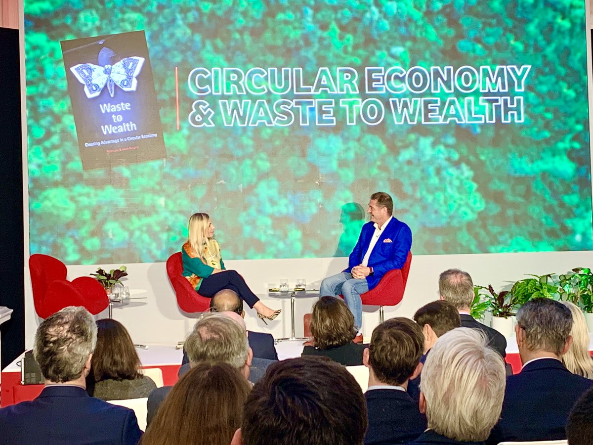 📕 New book added to must read list: Waste to Wealth 🦋 Listening to the author, @peterlacy talk now at @VodafoneUK Business Summit, about #circulareconomy ♻️ & example of Product as a service. Bravo 👏 #TogetherWeChange @VodafoneBiz @VodafoneUKBiz #TechForGood