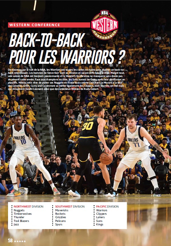 pressebasket's tweet photo. RT en masse :-)
🔥🔥🔥
Il est en kiosque !
Le GUIDE de la saison NBA by #5Majeur, le come-back après plus de 15 ans d'absence !
En kiosque et en version numérique sur https://t.co/BSl9Nsm8LS
#NBAPreview #NBAguide #Calendriercomplet #TeamPreview #Top50 #NBASeason2k23 https://t.co/dS0IZlyhwD