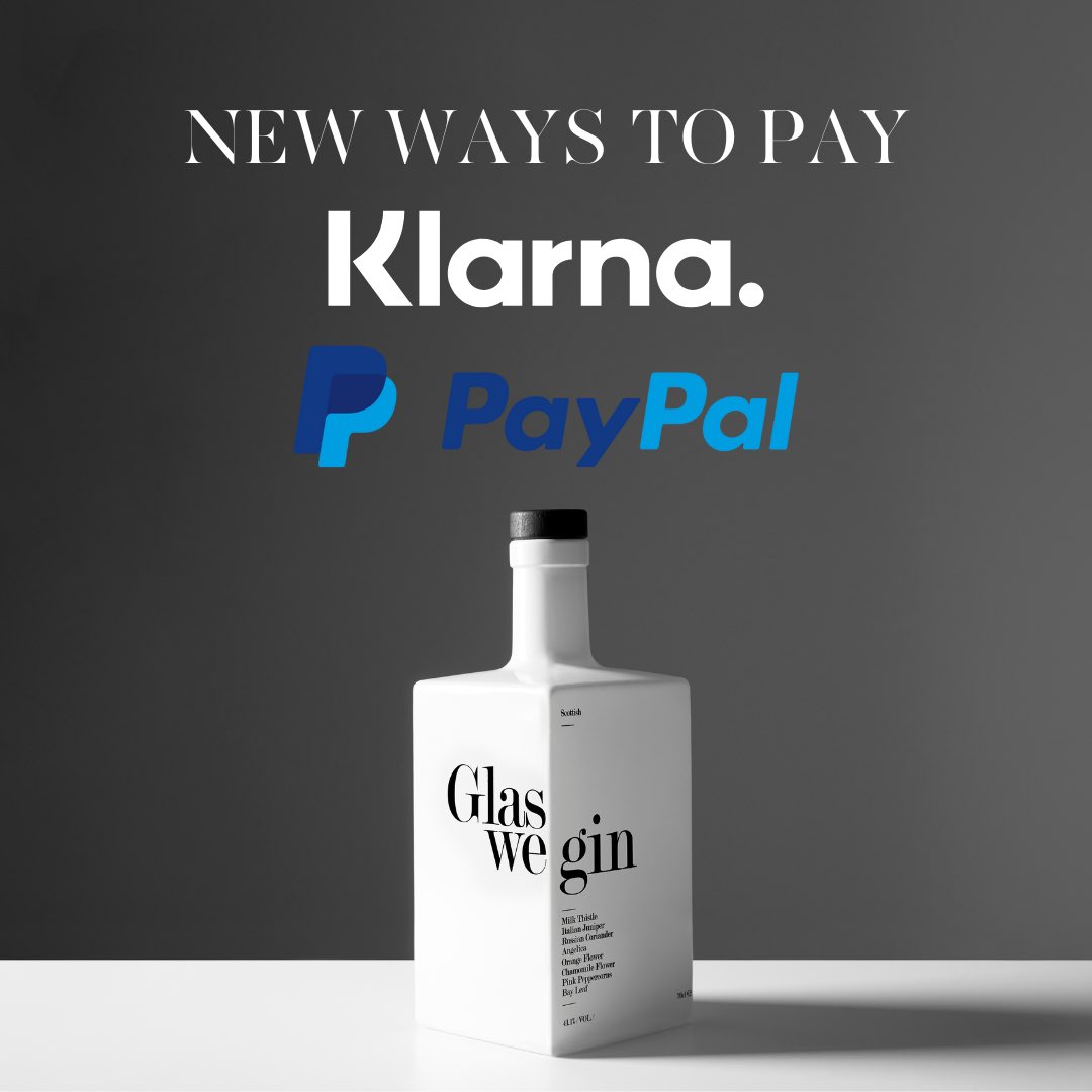 You asked, we listened! We've now teamed up with Klarna and Paypal meaning you can spread the payments of your favourite gin. As always, we encourage you to drink and shop responsibly.
Shop now: bit.ly/3rNmpUv