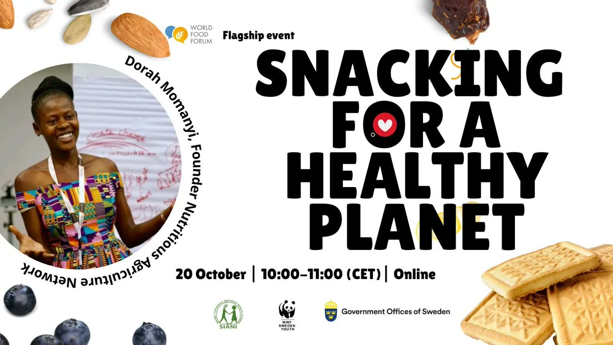 SIANI (@sianiagri) on Twitter photo Tune in ahead of #WorldFoodDay to listen to multiple young entrepreneurs to discuss with <a href="/dorahmomanyi/">Dorah Momanyi</a>, founder <a href="/AgricultureNan/">Nutritious Agriculture Network (NAN), Kenya</a> a reclaiming the sovereignty of #IndigenousGrains, in shaping the future of healthy snacking.
Discover more about this event bit.ly/3SFuDtF Tune in ahead of #WorldFoodDay to listen to multiple young entrepreneurs to discuss with <a href="/dorahmomanyi/">Dorah Momanyi</a>, founder <a href="/AgricultureNan/">Nutritious Agriculture Network (NAN), Kenya</a> a reclaiming the sovereignty of #IndigenousGrains, in shaping the future of healthy snacking.
Discover more about this event bit.ly/3SFuDtF