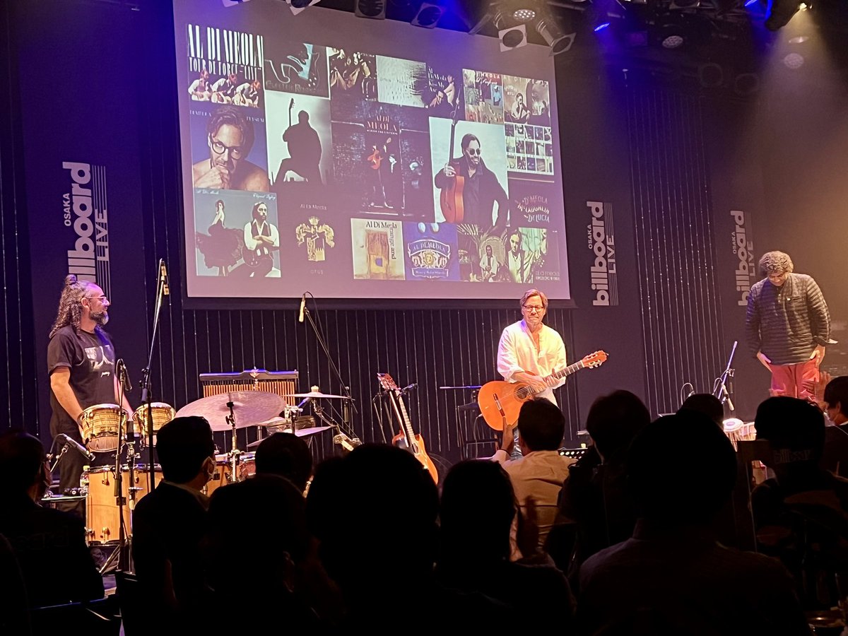 Great to see and hear Al DiMeola and Co. in Osaka tonight. Also in attendance: the inventor of Al’s trusted anti-aging supplement—a perk not noted in the program. 🙇‍♂️🙏🏼❤️

#truestory #aldimeola #osaka #japan