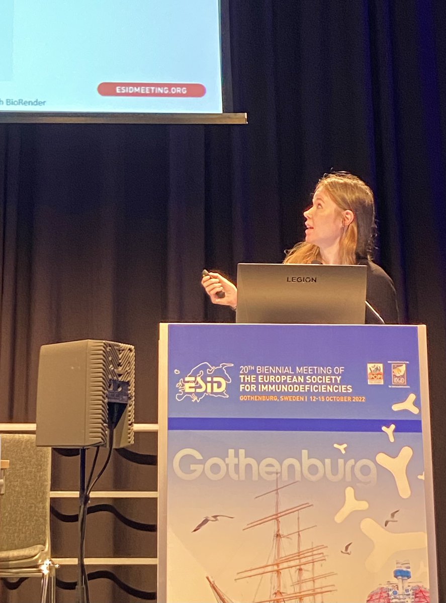 So proud of post-doc Andrea Mauracher after two great STAT1 focused talks in three hours at #ESID2022! Day 2 of a fantastic meeting is underway—it’s wonderful to see so many friends and colleagues in person.