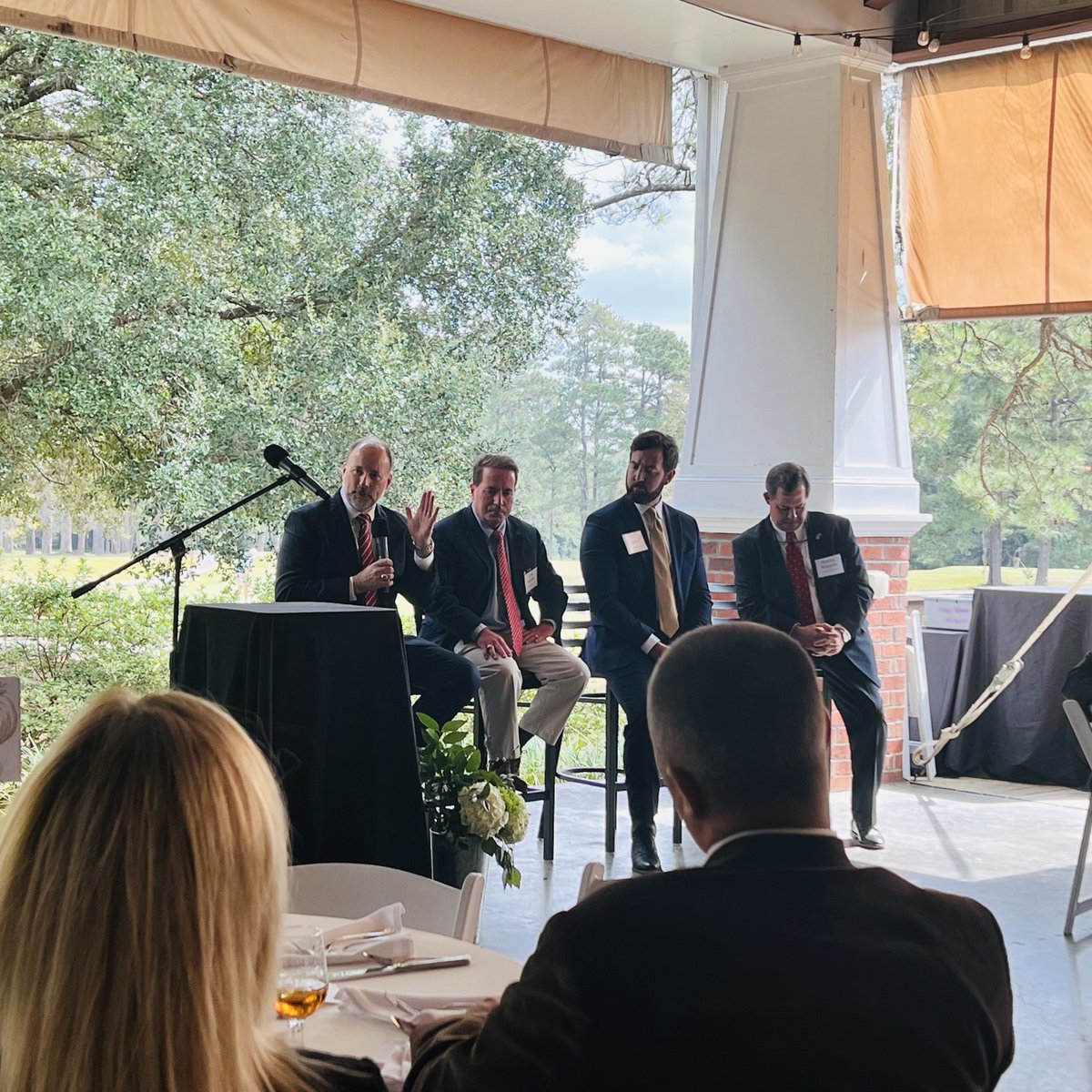 BennettSCSenate's tweet photo. Had a great time visiting with members of the Greater Summerville/Dorchester County Chamber of Commerce at their annual legislative luncheon recently. Also good to get the band back together! @ChrisMurphySC98 @GilGatch Robby Robbins for S.C. House #DoRightNotEasy https://t.co/vxCZLhLPHR
