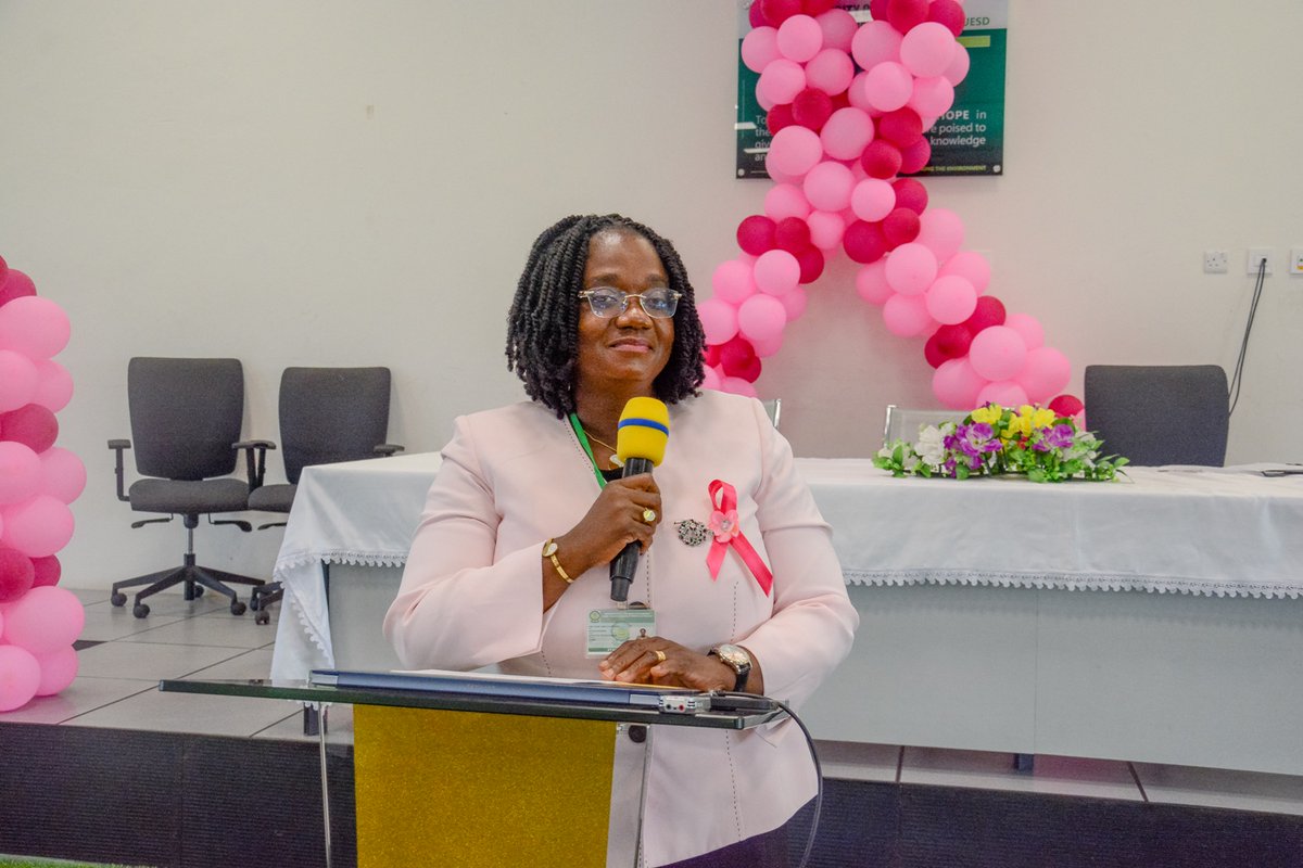 uesdgh's tweet photo. The UESD Ladies Club launched its Breast Cancer Awareness month on 12/10/22, in the Auditorium, Multipurpose Building. 
Theme_: A Coin for a Breast _
Global theme_: Living beyond Breast Cancer. _
#UESDLadiesClub
#UESDCFB
#UESD22
#HOPE22 https://t.co/9BFx0hGLjE