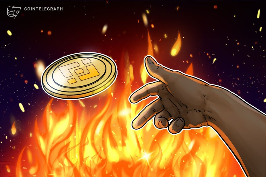 Binance exchange burns $547M worth of BNB tokens 
cointelegraph.com/news/binance-e…
#crypto #btc