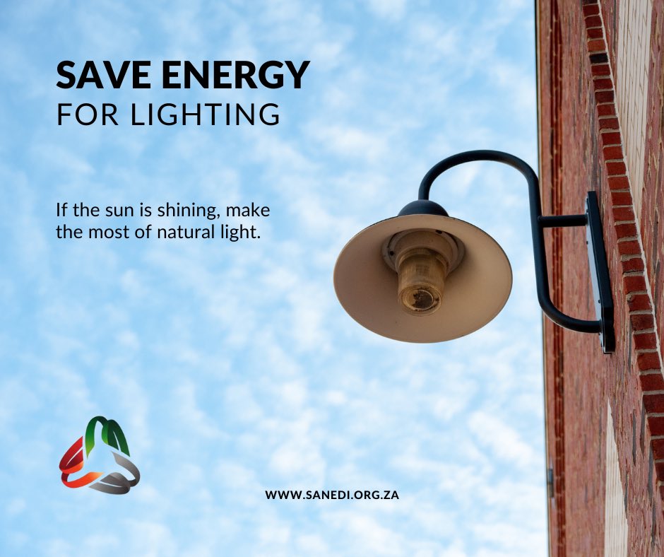 sanedi_org's tweet photo. Spring is upon us! The days are getting longer and warmer. Why not try spending more time outdoors?
Take advantage of natural lighting - keep curtains open during the day if you need light.
#saveenergy #energyefficiency #appliances #naturallight #tipstosaveenergy @DMRE_ZA https://t.co/6ZK3Ogh8HS