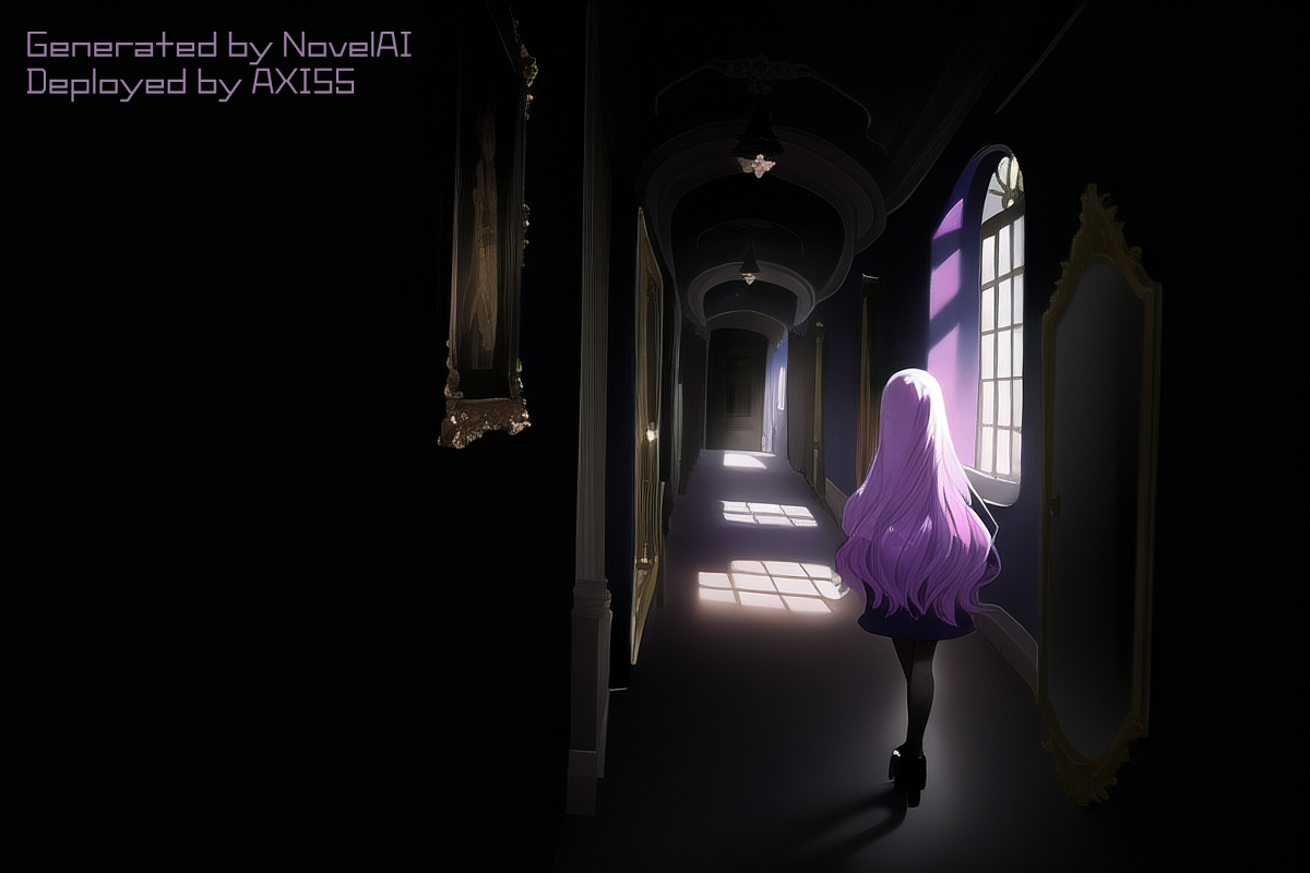 AXIS5Hacker's tweet photo. Dark Corridor #風景 #AI #NovelAI #NovelAIDiffusion #AXIEL #stable-diffusion #オリキャラ #Creepy https://t.co/WiJz3E3oHn https://t.co/lVLCuYfnPn