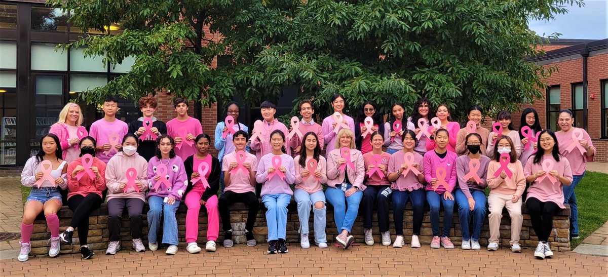 ninaneen69's tweet photo. On October 13th, the Lewis F. Cole Middle School Student Ambassadors in Fort Lee, NJ wore PINK to show our support in the fight against breast cancer. We stand with our community, family, and friends in the fight to end this horrible disease. https://t.co/HQxmEdDTTW