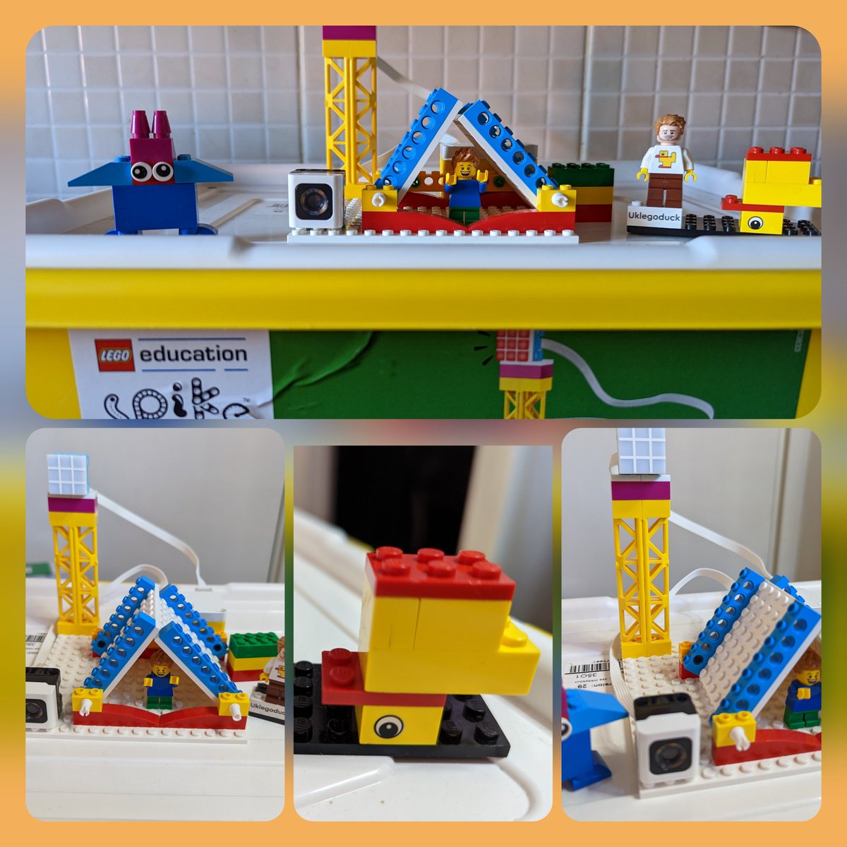UKLegoDuck's tweet photo. This morning I had a fantastic session with Tim from @asteccomputing demonstrating how @legoeducation from @Getech_Schools can be a powerful tool in the #schools they work with. Leo was again very entertaining.
#stem #steam #education #spikeessentials #LEGO @1PhilWheeler https://t.co/VzYamgr2YP