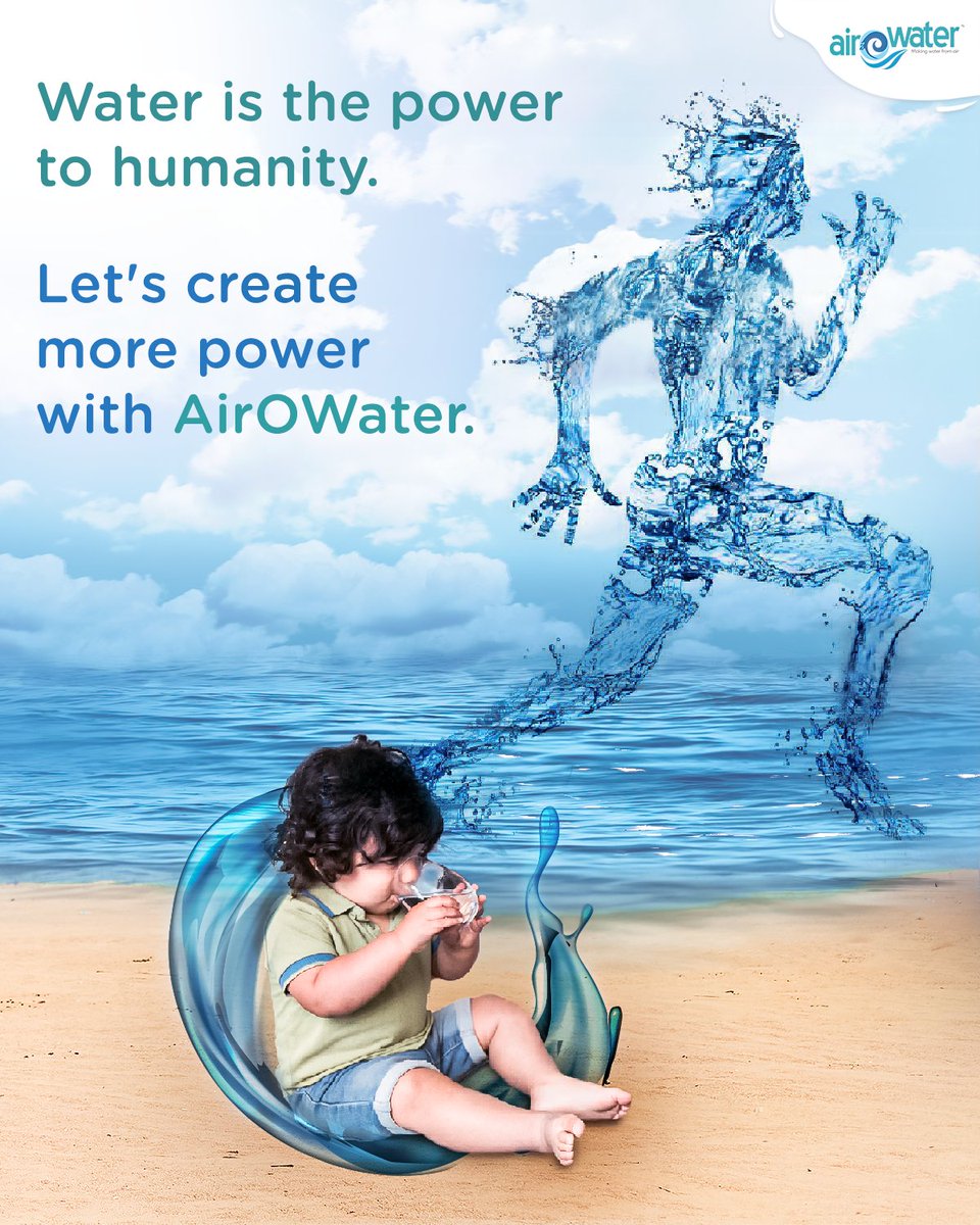 AirOWater's tweet photo. Water influences the course of human evolution.
Thousands have lived without love, not one without water! Creating the most powerful and most endurable creation of humanity- AirOWater!
Making water from air!
#airowater #waterfromair https://t.co/DjehbQi2T4