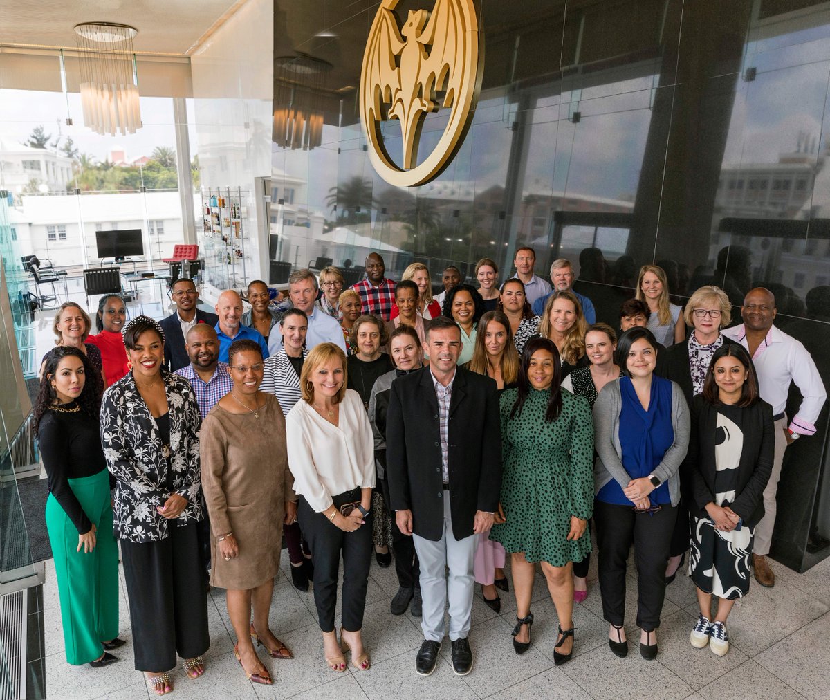 BacardiLimited's tweet photo. We're raising a glass to our global HQ in Bermuda for being certified as a Great Place to Work in their 1st year of participation 🥂 At Bacardi, we're dedicated to cultivating a sense of empowerment and trust so that every team member can reach their full potential—and it shows! https://t.co/yyIN6VHGMV
