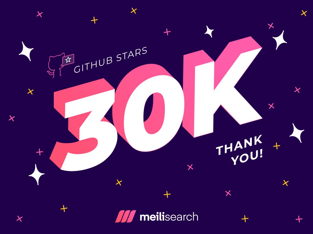 🥳 In the same week that we announced raising $15M in Series A funding, we've also achieved a new milestone! 🎉 For this week's #Feelgoodfriday, we're happy to announce we reached 30K stars on GitHub 🙏 Thanks so much for your continued support