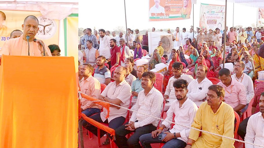 myogiadityanath's tweet photo. आज जनपद गोरखपुर के बाढ़ प्रभावित क्षेत्रों में पीड़ितों से भेंट कर उनका कुशल-क्षेम जाना और उन्हें राहत सामग्री वितरित की।

प्रदेश के सभी प्रभावित क्षेत्रों में युद्ध स्तर पर राहत-बचाव कार्य चल रहे हैं।

घबराने की बिल्कुल आवश्यकता नहीं है। डबल इंजन की भाजपा सरकार आपके साथ है। https://t.co/bDRzLgA74C