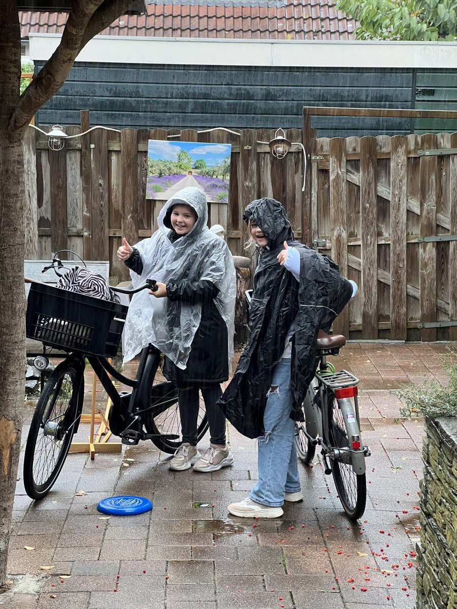 Wat nou regen? Gewoon gaan! 💪🌧🚲🍂