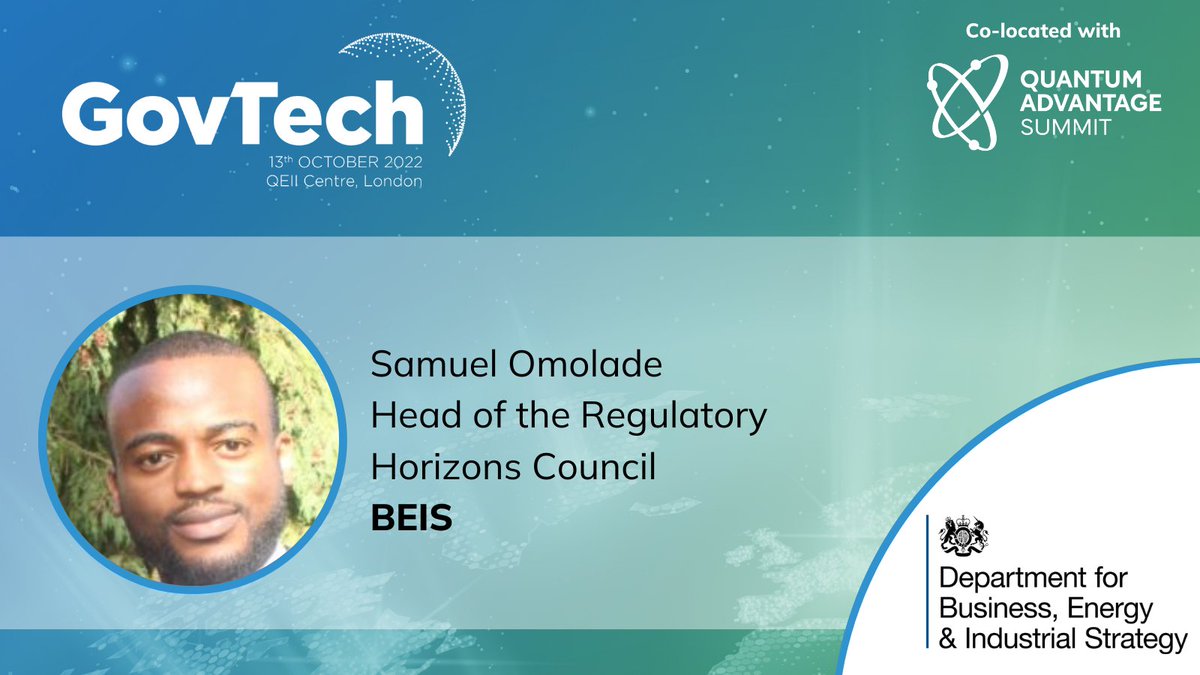 DigiGovExpo's tweet image. Melvin Lopez-Corleone, Senior Delivery Manager at @bankofengland and Samuel Omolade, Head of the Regulatory Horizons Council, @beisgovuk join us in the main plenary to discuss the use of technology for regulation. Head over to catch them now! 🎤 #GovTech22