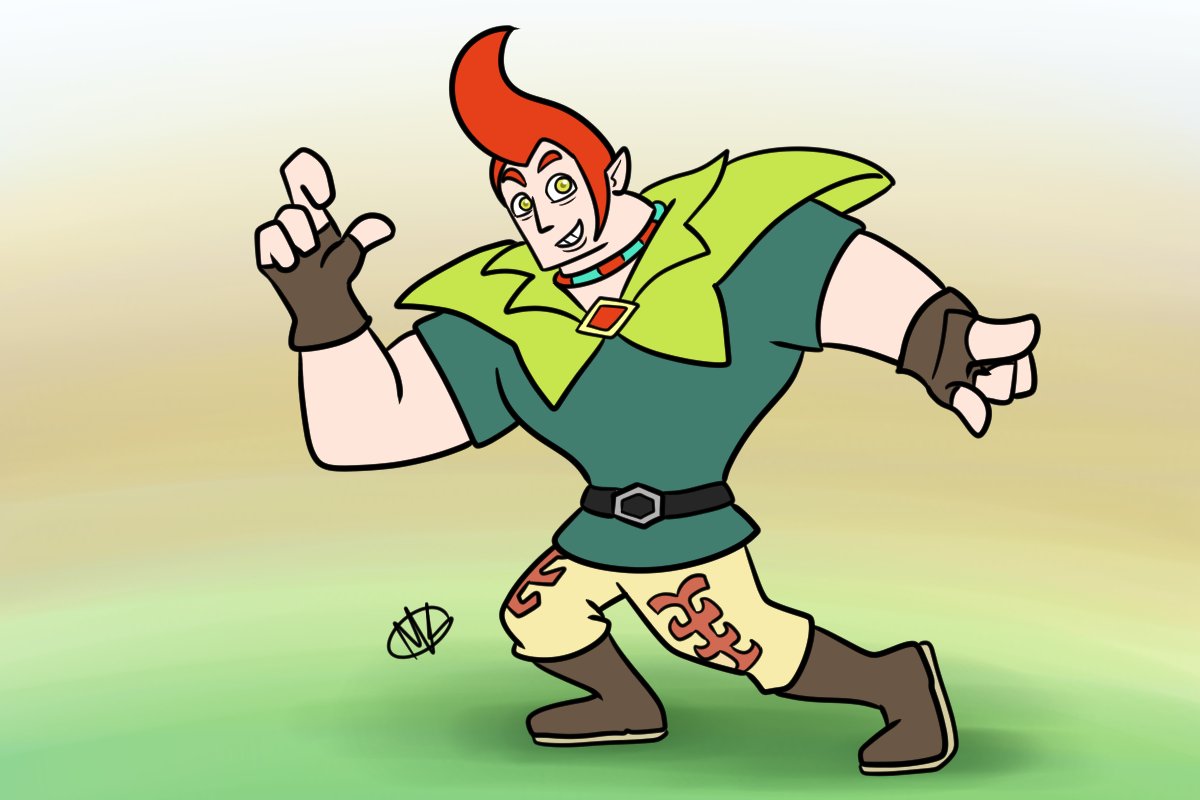 blunderlizard's tweet photo. Daily Sketch 10-04-2022
It's hard to pick a favorite Zelda character, but Groose is definitely up there. This one is inspired by Johnny Bravo.
Linktober Day 4 Theme - Favorite Character
#sketch #zelda #groose #linktober #linktober2022 https://t.co/nMqr5LbkMD