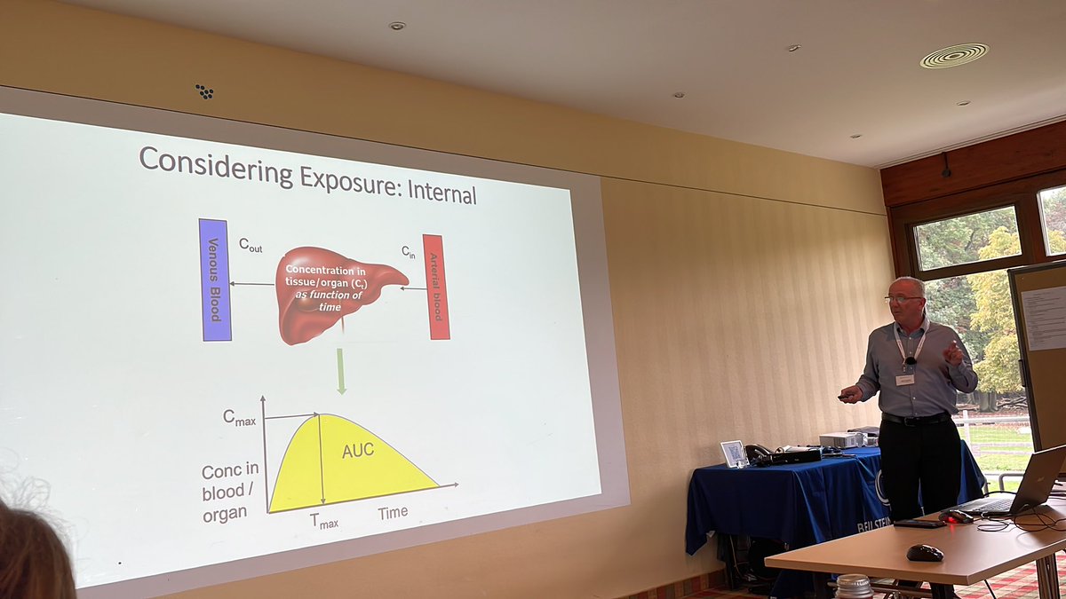 iseult5's tweet image. Enormous amount of work gone into this determination of exposure at organ level, and point of departure is above calculated internal dose then can assume safe! Mark summarised in a highly entertaining way despite the non-trivial nature of the questions! #beilsteinNanoinformatics