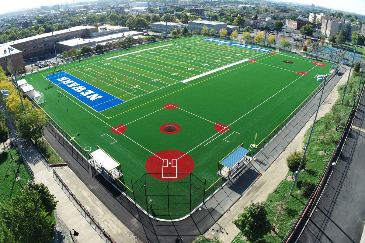 I think 'transformation' is the right word to describe the project at #JesseAllenPark @CityofNewarkNJ 😮! Thank you for your trust ♥️ Project with our friends at Suburban Consulting Engineers. - #parksandrec #sportsconstruction #artificialturf