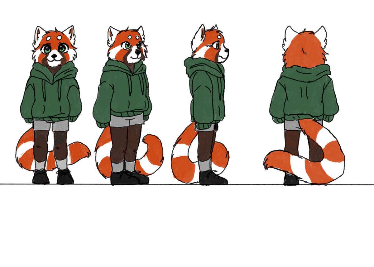 poptartartz0801's tweet photo. A character named Georgie that I made in my Animation class I also love him so much. #characterdesign #animation #oc #originalcharacter #poptartarts #redpandaoc #nsfwoc? https://t.co/MNIEYvFNB7
