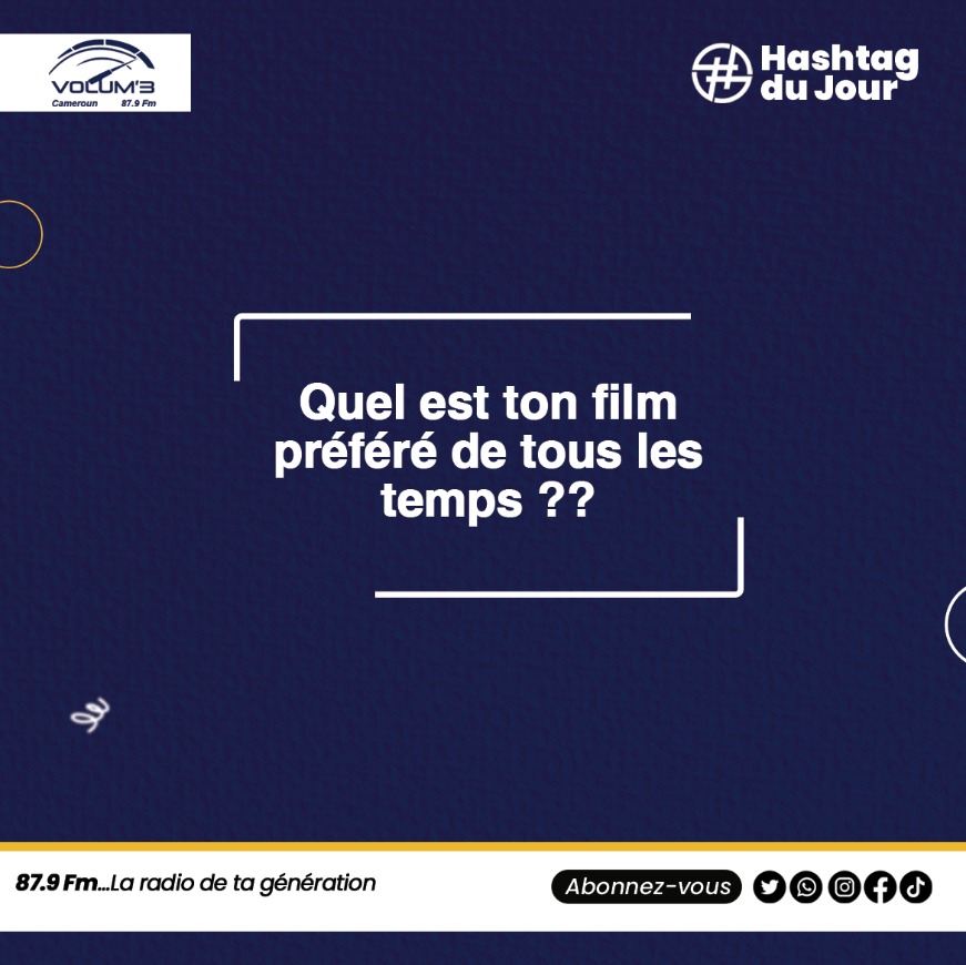 Volum3Radio's tweet photo. Hello les volumiques 
Chacun de nous, a au moins un film qu'il peut regarder plusieurs fois sans jamais se lasser. 
Dites-nous en commentaire, quel est le vôtre.
#hashtag
#volum3 https://t.co/dzubUajDen