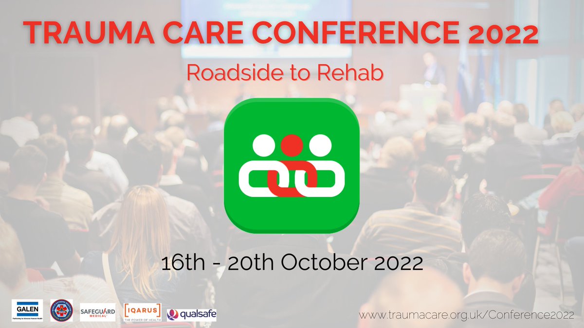 ICYMI! Our Trauma Care Conference kicks off THIS SUNDAY! 
It's not too late to get your tickets &amp; come to the UK's largest trauma conference. There's 25 programmes, 200 speakers and 100 people joining us, be a part of the crowd. 
Grab your tickets today at bit.ly/3b4d861