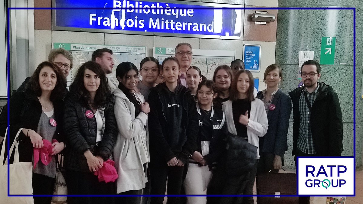 RATPgroup's tweet photo. [#SmartCityWeek] #RATPGroup a participé à la Smart City Week @Ellesbougent : des collégiennes/lycéennes ont visité les coulisses de la #ligne14, du réseau @BibusBrest #RATPDev, de l’atelier de #maintenance tramway d’Issy-les-Moulineaux et des cars interurbains/scolaires de Reims. https://t.co/HbS0rOpDxN