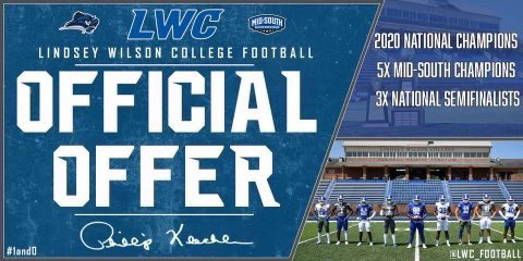 trinces_'s tweet photo. After a great phone call with @CoachKKerns I am blessed to receive an offer from @LWC_Football ‼️🙏🏽 @CoachAmbroseLWC @CoachKleckler  @LHS_TigersFball @NatlPlaymkrsAca @NCEC_Recruiting @CSmithScout https://t.co/bbzYJyji0g