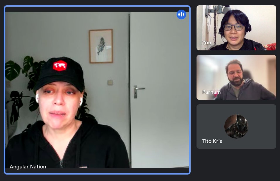 connieleung404's tweet photo. Thank you Parham to come to @Angular_Nation East channel to demystify PKCE.  
Please do it again because auth/authz is a hard topic.  Who can say they can generate JWT and Refresh token right from scratch?

This opportunity would not exist without our sponsor, @ag_grid. https://t.co/HGl84VqVlb